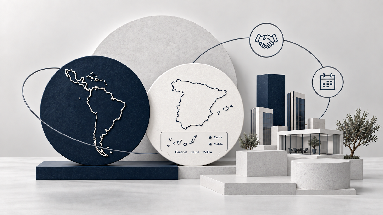 Conexión empresarial entre Latinoamérica y España, incluidas Canarias, Ceuta y Melilla